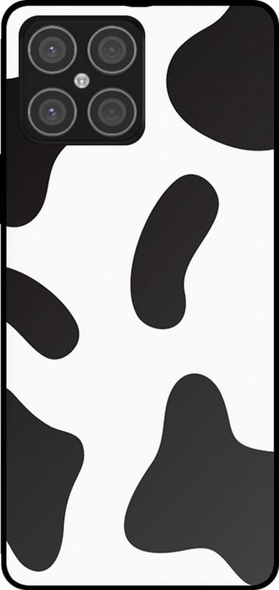 Smartphonica Telefoonhoesje Geschikt voor Huawei Honor X8 4G met Koeienvlekken Opdruk - TPU Backcover Case With Cow Patches Design geschikt voor Huawei Honor X8