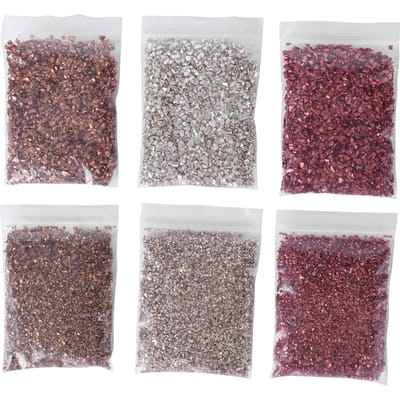 Glanzende Glas Glitter DIY Irreguliere Glas Chips Gebroken Glas Vormvuller Decoratie gray