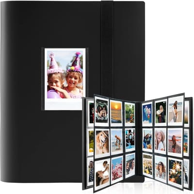 Dailygoods- Fotoalbum 432 Foto's - Insteekalbum 24 Pagina's - Compatibel met Fujifilm Instax Mini - Polaroid Snap - Kodak Instant Printer - Waterdicht en Stofbestendig