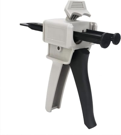 Epoxy Lijmpistool - Lijm Applicator - Universeel Lijmen - Verstelbare Verhoudingen - 50ML - Zwart