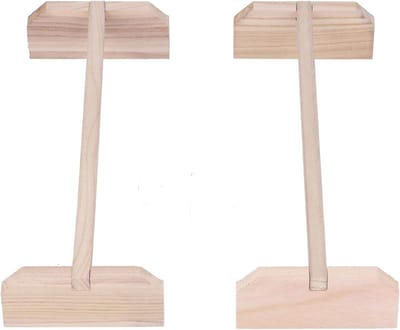 Set van 2 Houten Zitstokken voor Kippen en Grote Vogels - Trainingsperches voor Haan en Papegaai, Vogelaccessoires