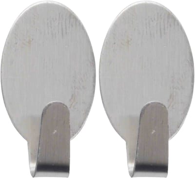 Excellent houseware handdoek haakjes - Zelfklevend - rvs - haken - 12x stuks - handdoeken - theedoeken