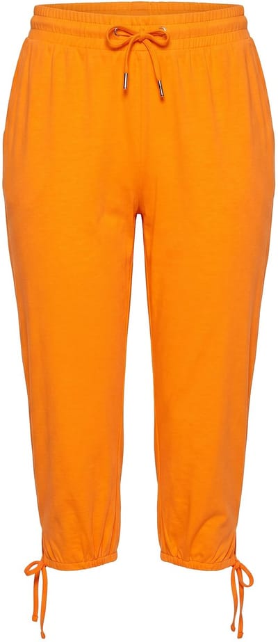 Angel of Style - Dames - Sweatcapri straight fit elastische tailleband zoomsplit - Oranje - Maat 44