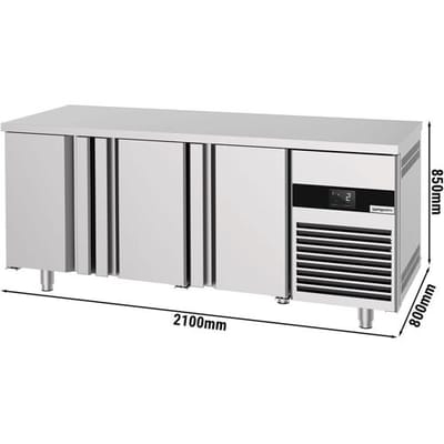GGM Gastro Bäckereikühltisch PREMIUM - 2100x800mm - mit 3 Türen
