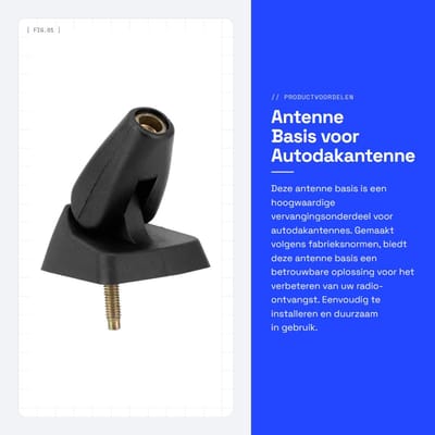 Dailygoods- Antennebasis Gloednieuw - Autodak Antenne - Vervangingsonderdeel - Stevig - Duurzaam - Eenvoudig te installeren - Autodakantenne