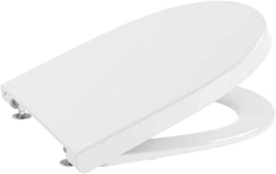 Toiletbril Deksel - Zitting Toilet - Badkamer Vernieuwing - Gedempte Sluiting - 42x36cm - Wit