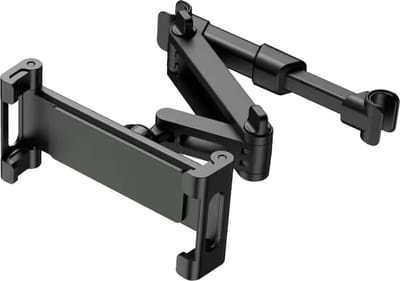 Nuvance - Tablet Houder Auto - Kantelbaar & Draaibaar - Tablethouder - Hoofdsteun Bevestiging - Geschikt voor Nintendo Switch & Telefoon
