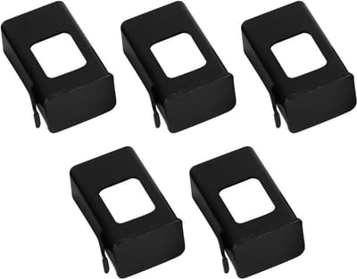 Gitaar Batterijhouder - Opbergdoosje - Gitaar Accessoire - Specifieke Pasvorm - 5 Stuks - Zwart