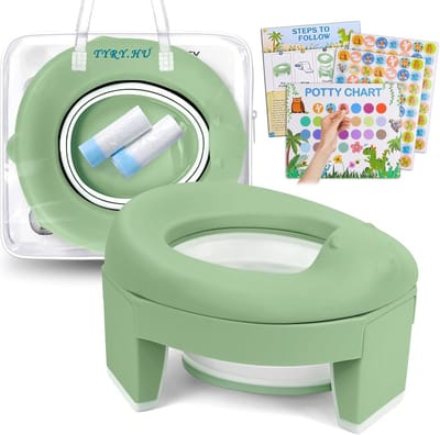 3-in-1 Opvouwbare Toiletbril Trainer voor Potjestraining en Reizen