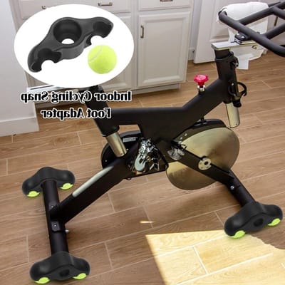 4 Stuks Rocker Plate Voeten voor Indoor Fietstrainers, Geschikt voor Wahoo Kickr Core en Roller Trainers, Inclusief Tennisbal Voeten en Adapter voor Verbeterde Stabiliteit