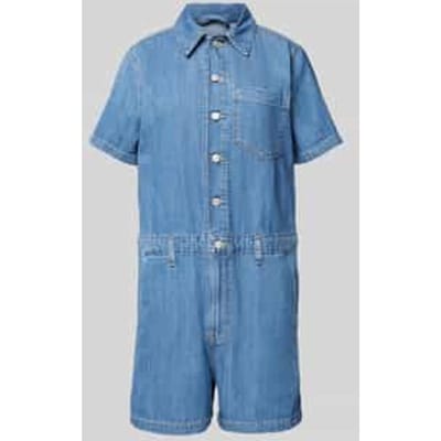 Jumpsuit met knoopsluiting en borstzak