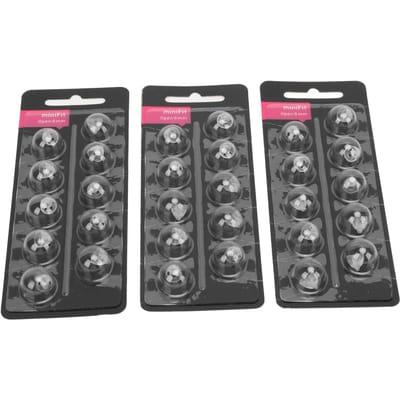 30 stuks Geluidshulpkoepels Open Fit Geluidshulpkoepels Open Fit Geluidsversterkertips voor Minifit Zwart 8mm / 0.31in Dia black