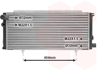 Van Wezel - RADIATOR VOOR PEUGEOT 205 1983-1997 1300H7