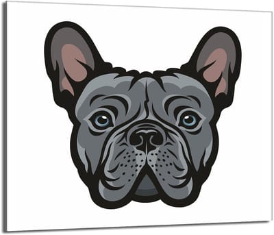 TMK ArtDeko - Snijplank - Glas - 60x52cm - Hond Motief