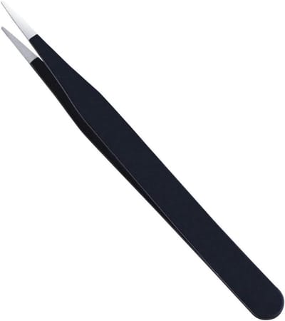 Pincet - Precisie Pincet - Wenkbrauwen Vormen - Roestvrij Staal - 1 Gram - Zwart