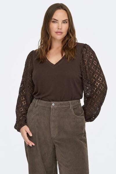 ONLY shirt kant mouw V-hals