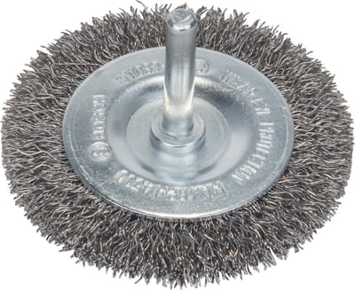 6MM SCHIJFBORSTEL 70 GEGOLFD 0.3 INOX