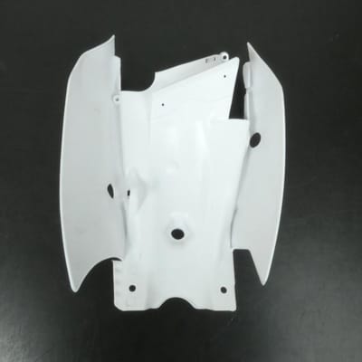 Coque arrière Générique pour Pit bike Apollo Blanc 0410600202436 Neuf
