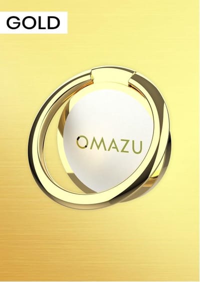 OMAZU Universele 360º draaiende ring / telefoonstandaard / telefoonring houder / auto magneethouder ondersteunend / Kleur Goud