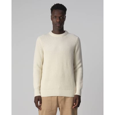 JC Rags J.c. Rags Rondell Trui Ronde Hals Ecru Taille: XXL | Pulls Outlet | Homme | Marron
