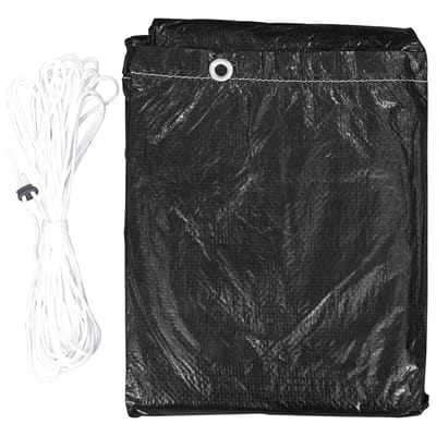 vidaXL - Tuinmeubelhoezen - 2 - st - met - 10 - oogjes - 325x90 - cm
