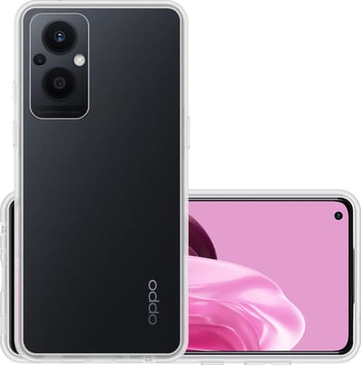 Hoesje - Geschikt voor OPPO Reno 8 Lite - Sterk & Shockproof - Hoes Cover - Siliconen Case - Transparant
