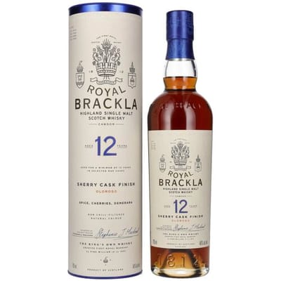 Royal Brackla Whisky Royal Brackla 12 Years Old Oloroso Sherry Cask Finish 46% Vol. 0,7l in geschenkverpakking