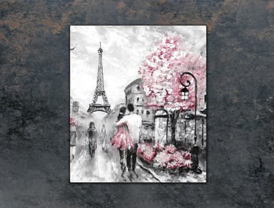 TMK ArtDeko Serie - Snijplank - 45x52 cm - Glas - Paryż Motief