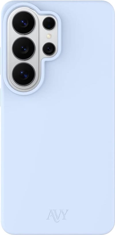 AVY Hoesje geschikt voor Samsung Galaxy S26 Ultra | Compatibel met MagSafe | Back Cover | Liquid Silicone | Comfortabel in de Hand | Blauw