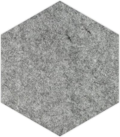 Hexagon vilt onderzetter - Gemeleerd grijs - 6 stuks - ø 10 cm - 6-hoek - Glas onderzetter - Cadeau - Woondecoratie - Woonkamer - Tafelbescherming - Onderzetters Voor Glazen - Keukenbenodigdheden - Woonaccessoires - Tafelaccessoires