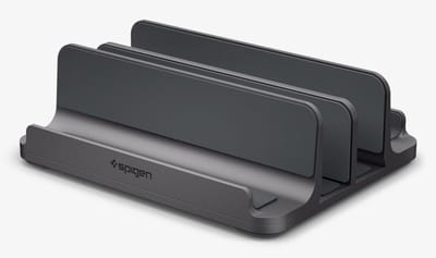 Spigen Verticale Verstelbare Laptop en Tablet Standaard | Geschikt voor Laptop, MacBook, Tablet en Smartphone | Antislip | Antikras | Standaard voor 4 Apparaten | LD208-S4 | Grijs