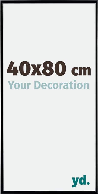 Your Decoration - Fotolijst 40x80 cm - Kunststof - Zwart Hoogglans - Evry