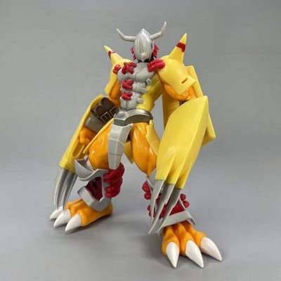 19cm Anime Figuur Digimon Adventure War Greymon Figuur Model Zwart War Greymon Model PVC Actiefiguur Jongens Speelgoed yellow