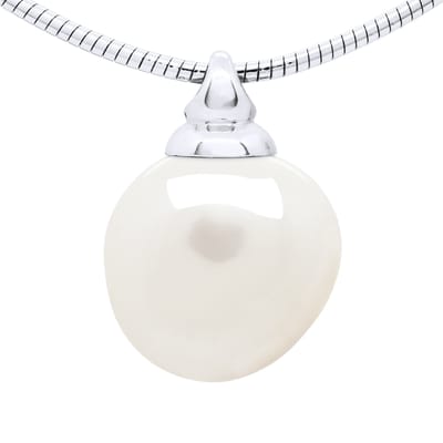 Halsketting Semi Rigid Echte Cultuurzoetwaterparel Barok 12-13 mm
