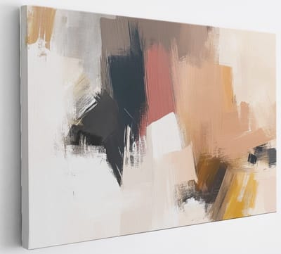 Saammp Canvas Schilderij - Dynamisch Abstract kunstwerk - 30x20 - Foto op canvas - Wanddecoratie - Muurdecoratie Woonkamer - Slaapkamer decoratie - Canvas Print
