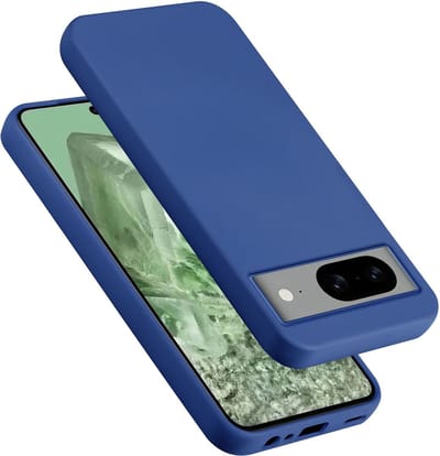 Cadorabo Hoesje geschikt voor Google PIXEL 8 in LIQUID BLAUW - Beschermhoes gemaakt van flexibel TPU silicone Case Cover