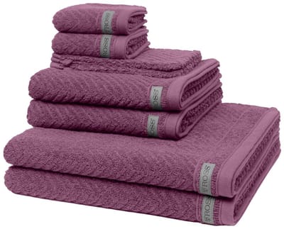 Ross Dames en Heren 2 X washandjes 2 X gasten- 2 X douche- 2 X handdoek - in set Smart