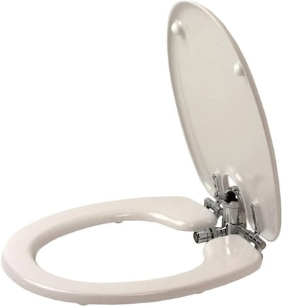 Toiletzitting Bidet - Douche WC - Hygiënisch Thuis - Geïntegreerde Mixer - Universeel Ovaal - Wit