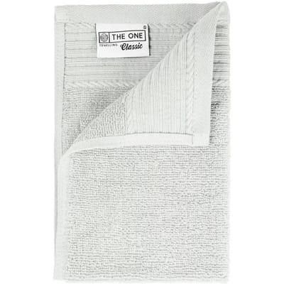 The One Towelling Classic Gastendoek - 30 x 50 cm - Kleine handdoek - Hoge vochtopname - 100% Gekamd katoen - Zilvergrijs