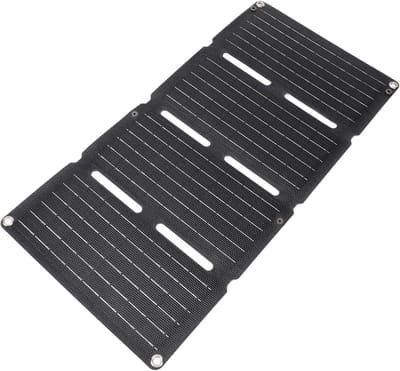 Zonnepaneel Opvouwbaar - Draagbare Charger - Buiten Opladen - Monokristallijn 80W - 29x16x3 cm - Zwart