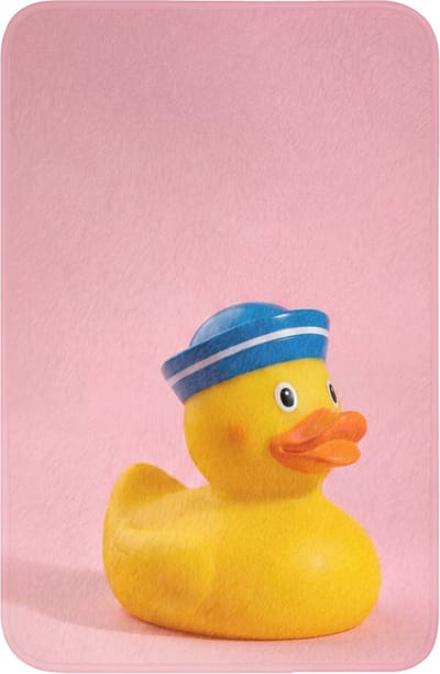 WC mat 40x60 cm - Antislip - Matroos - Eend - Roze - Toiletmat - Vloermat - Douchemat - Toilet tapijt - Toiletmatten