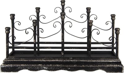 Clayre & Eef Kandelaar 46 cm Zwart IJzer
