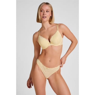 Hunkemöller String Marine Geel