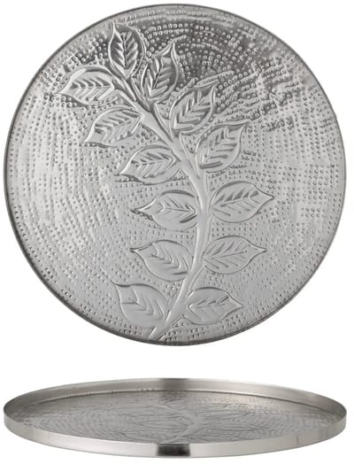 Bloomingville Dienblad metaal zilver Leila 30cm