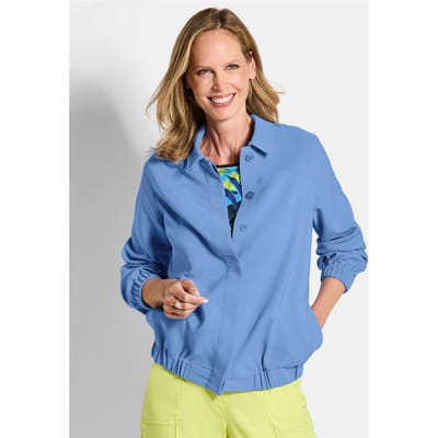 Jasje in blousonstijl - blauw - Gr. 19 van Goldner Fashion