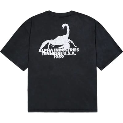 T-shirt met print op de rug Alpha Industries US Scorpion