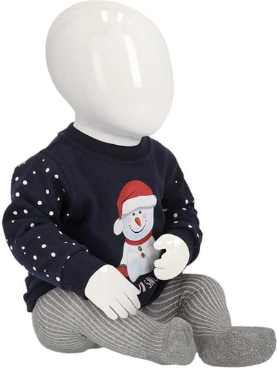 Apollo - Baby - Kerstsweater - Sneeuwpop - Let it snow - Maat 56/62