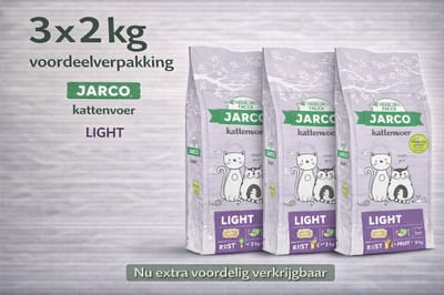 Jarco Premium Cat Vers Light - 3x 2kg Voordeelverpakking