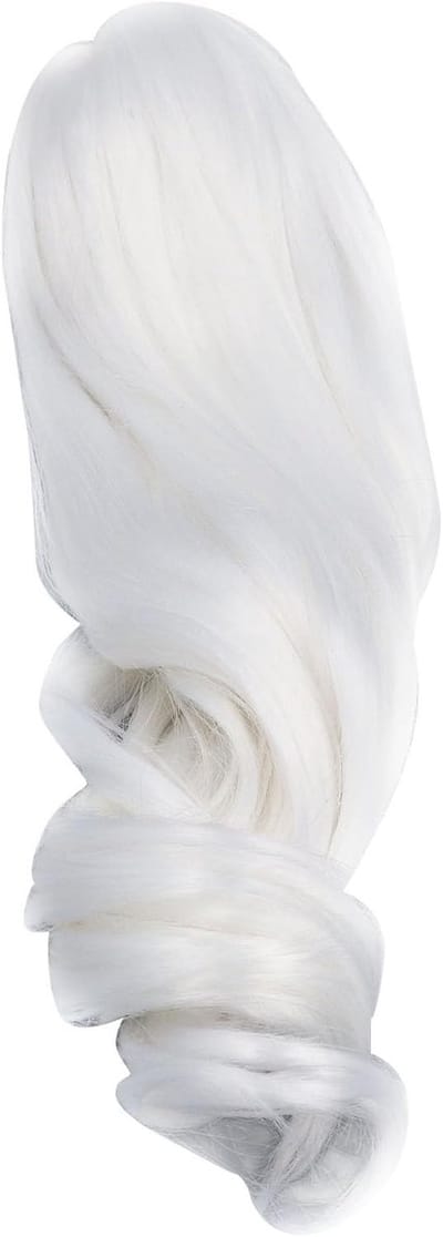 Zachte Zijde Lange Krullende Poppenpermanente Haar voor 1/3 BJD Poppen met Comfortabele Aanraking en Geschikt voor Hoofdomtrek van 22-23 cm