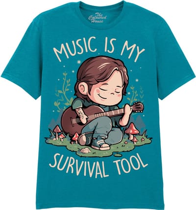 Music Is My Survival Tool The Coloured House T-shirt XXL